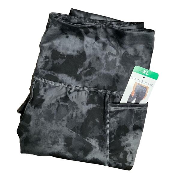 Danskin Ladies Leggings High Rise Tight Side Pockets Size XL 16 NWT - Picture 7 of 8
